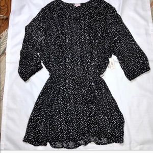 Molly & Isadora Chiffon Polka Dot Dress 5X